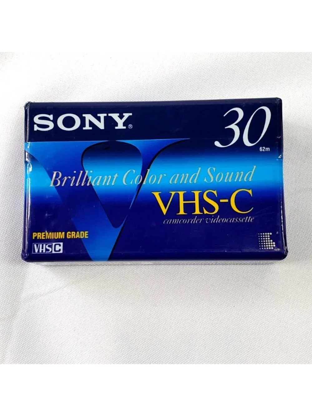 Vintage Sony 30-Minute Premium Grade VHS-C Camcorder Videocassette